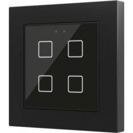 Zennio ZVI-F55X4-A Выключатель сенсорный KNX Flat F4, 4-кнопочный арт. ZVI-F55X4-A