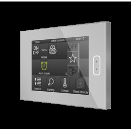 Zennio ZVIZ40 Панель Z40 KNX сенсорная, 4.1-дюйма, цвет серебряный арт. ZVIZ40S