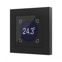 Zennio ZVI-F55D Flat 55 Display / Выключатель KNX сенсорный с дисплеем (стандарт рамки 55x55мм), цвет чёрный арт. ZVI-F55D-A