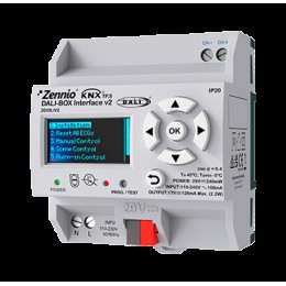 Zennio ZDIDLIV2 Интерфейс KNX-DALI для DIN-рейки (4,5 единицы) Интерфейс DALI-BOX v2 арт. ZDIDLIV2