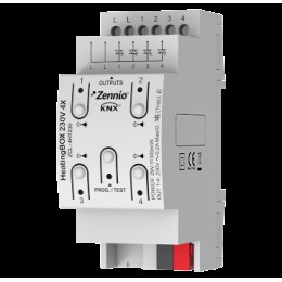 Zennio ZCL-4HT230 HeatingBOX 230V 4X/Контроллер отопления KNX, 4 канала, 230 VAC арт. ZCL-4HT230