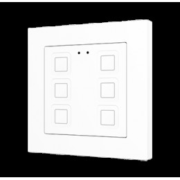 Zennio ZVIT55X6W Выключатель сенсорный KNX Tecla 55 X6, цвет белый арт. ZVIT55X6W