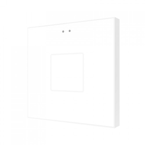 Zennio ZVIF1V2W Выключатель сенсорный KNX Flat 1 V2, 1-кнопочный, LED индикация, цвет белый арт. ZVIF1V2W