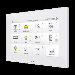 Zennio ZVIZ70V2W Панель KNX сенсорная, 7-дюймов, пластиковая рамка, цвет белый арт. ZVIZ70V2W