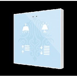 Zennio ZVIF4V2 Выключатель сенсорный KNX Flat 4 V2, 4-кнопочный, LED индикация, цвет на выбор арт. ZVIF4V2