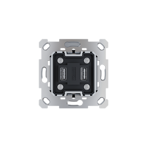 ZS55 - Двойная USB розетка 5 В / 3,5 А (55 x 55 мм) арт. 8300007