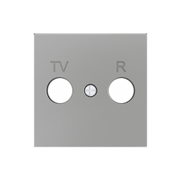 Zennio ZS55.Cover for mechanism TV-R/SAT aerial socket 55 x 55 mm - 830001506