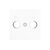 Zennio ZS55.Cover for mechanism TV-R/SAT aerial socket 55 x 55 mm - 830001509