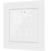 Zennio ZVI-F55X4-W Выключатель сенсорный KNX Flat F4, 4-кнопочный арт. ZVI-F55X4-W