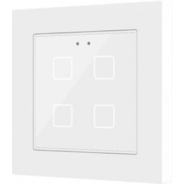 Zennio ZVI-F55X4-W Выключатель сенсорный KNX Flat F4, 4-кнопочный арт. ZVI-F55X4-W