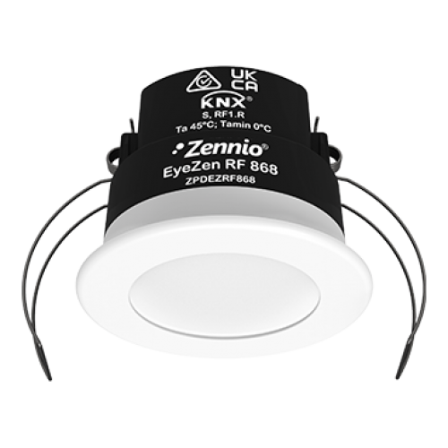 Zennio ZPDEZRF868W Радиочастотный датчик движения EyeZen RF 868, цвет: белый