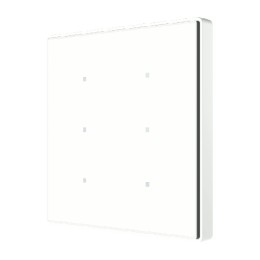 Zennio ZVI-SQTMD6-W Выключатель сенсорный KNX Square TMD, 6-кнопочный, 2хAI/DI, термостат, датчик температуры, цвет белый арт. ZVI-SQTMD6-W