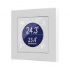 Zennio ZVI-F55D-GW Flat 55 Display / Выключатель KNX сенсорный с дисплеем (стандарт рамки 55x55мм), цвет белый глянцевый арт. ZVI-F55D-GW
