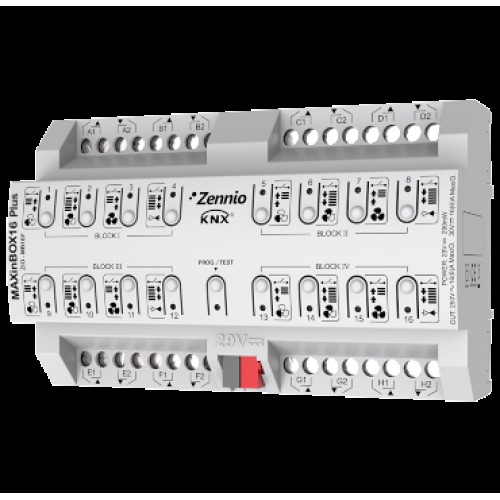 Zennio ZIO-MB16P Актуатор (Многофункциональный релейный модуль KNX) MAXinBOX16 Plus арт. ZIO-MB16P