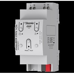 Zennio ZCLFB230C1 FANinBOX 230V 1CH/Контроллер потолочных вентиляторов KNX, 1 канал, 230 VAC арт. ZCLFB230C1