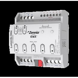 Zennio ZDI-RGBDX4 Lumento DX4/Контроллер KNX для LED RGB-W, 4-канала, на DIN рейку арт. ZDI-RGBDX4