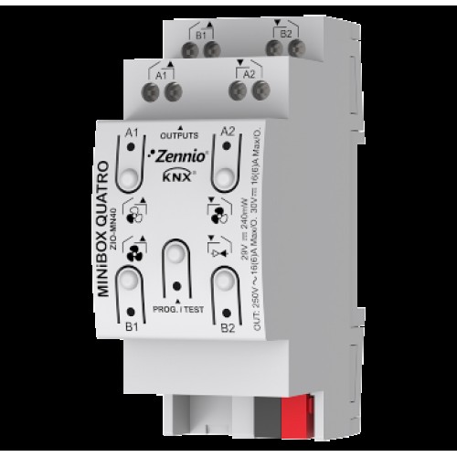 Zennio ZIO-MN40 Актуатор (Модуль дискретных выходов) KNX MINiBOX QUATRO арт. ZIO-MN40